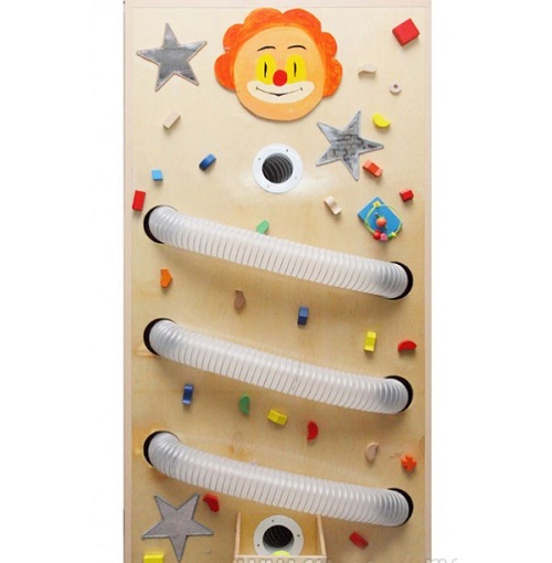 Тактильная панель с трубками для прокатывания шаров 1200*800 мм фото 1