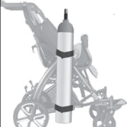 Крепление для вертикального кислородного баллона 6,5л (Только для Patron ТОМ 5) фото 1