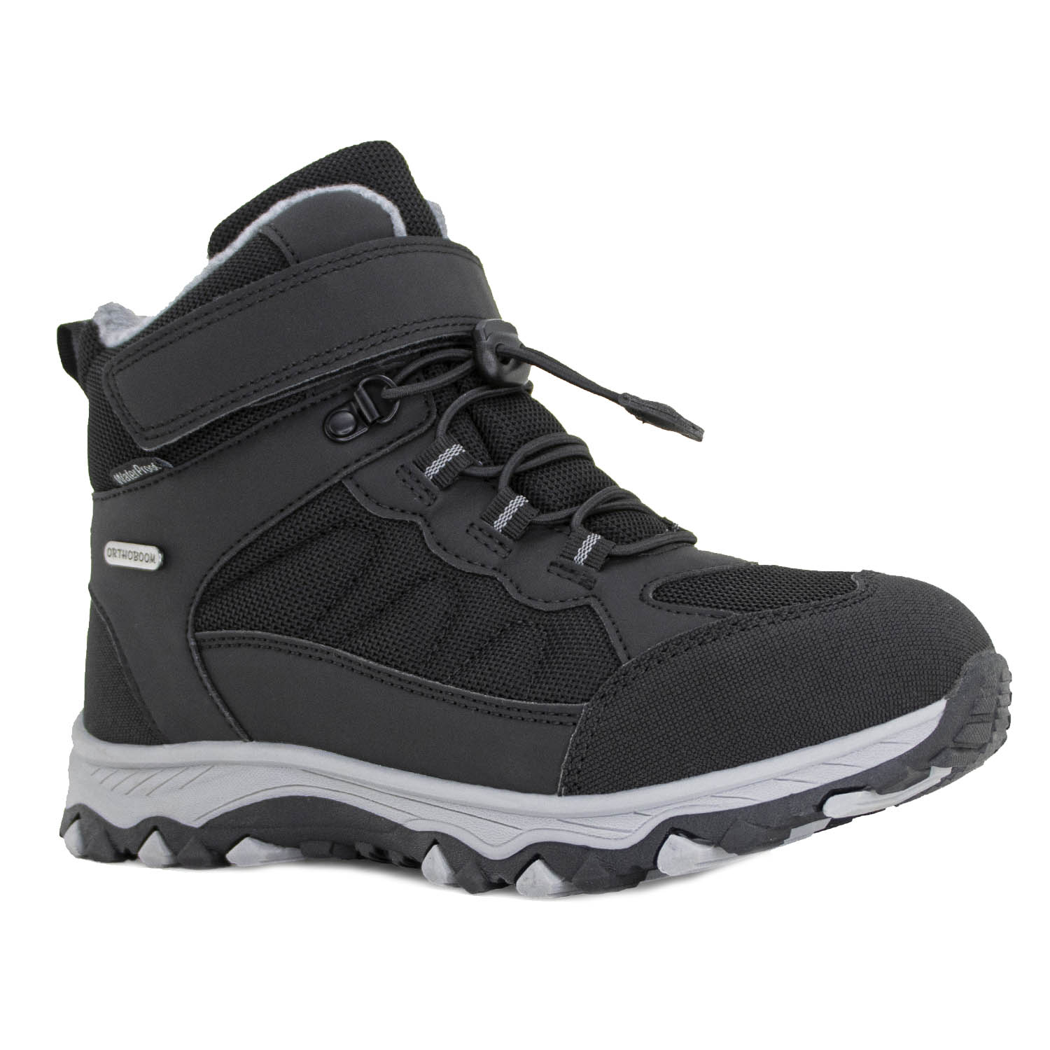 Ортопедическая обувь на утепленной подкладке Orthoboom ботинки 87054-05 черный фото 1