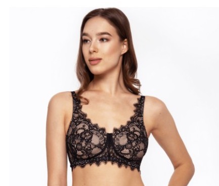 Бюстгальтер после мастэктомии Черный/Телесный М9203 фото 1