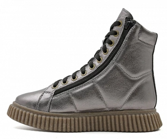 Ботинки детские ортопедические сложные на утепленной подкладке Ортомода 43071-ХТ-931 ДЦП серые фото 5