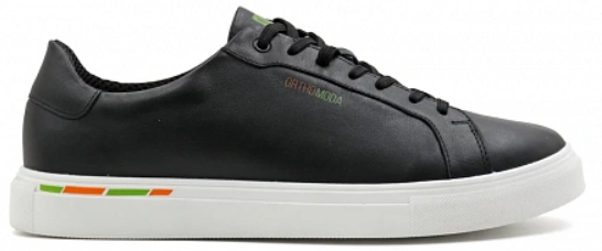 Кеды ортопедические мужские кожаные Ортомода 61145-Х-601 черные увеличенной полноты фото 2