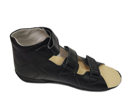 Сандалии ортопедические детские с открытым носом Орфея Б4-124-304-000-1 кожаные с жестким задником фото 1