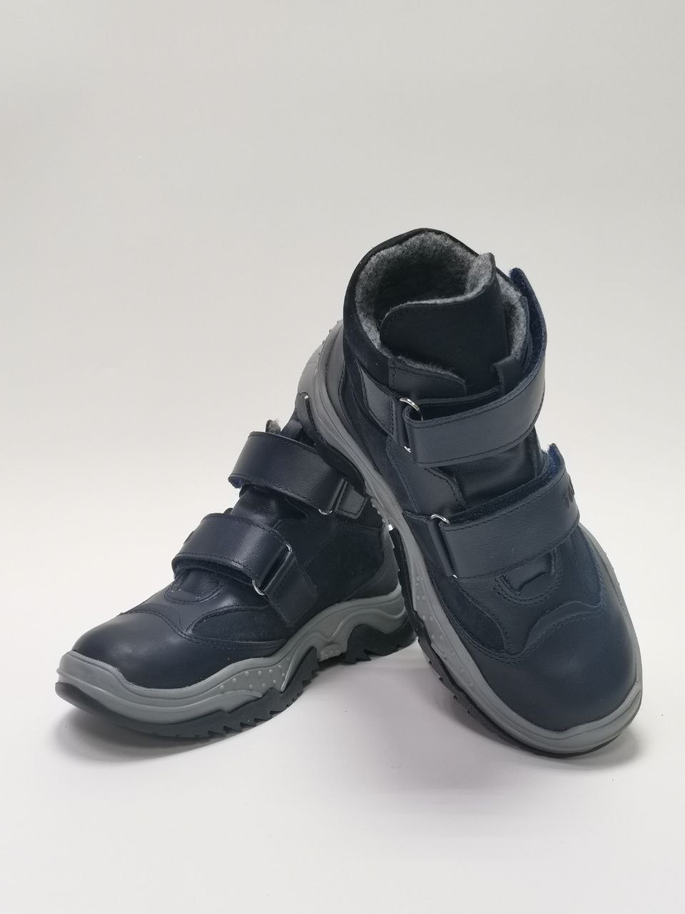 Ботинки демисезонные на байке синий 3541-БП-2,12 фото 4