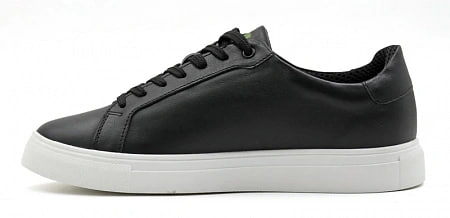 Кеды ортопедические женские кожаные Ортомода 61145-Х-601С демисезонные со съемной стелькой черные фото 3