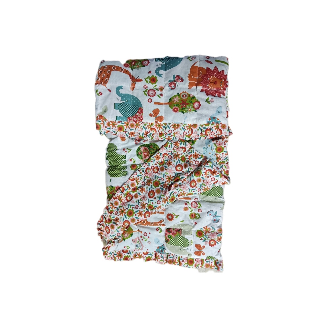 Утяжеленный плед с рюшами "Зоосад/Лютики" 120*150 вес 2,6 кг ОМТ-17.З  фото 2