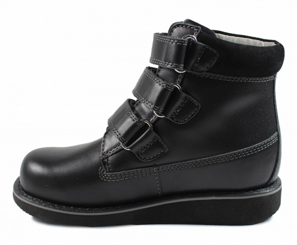 Ботинки осенние для мальчика черные 23-253  фото 4